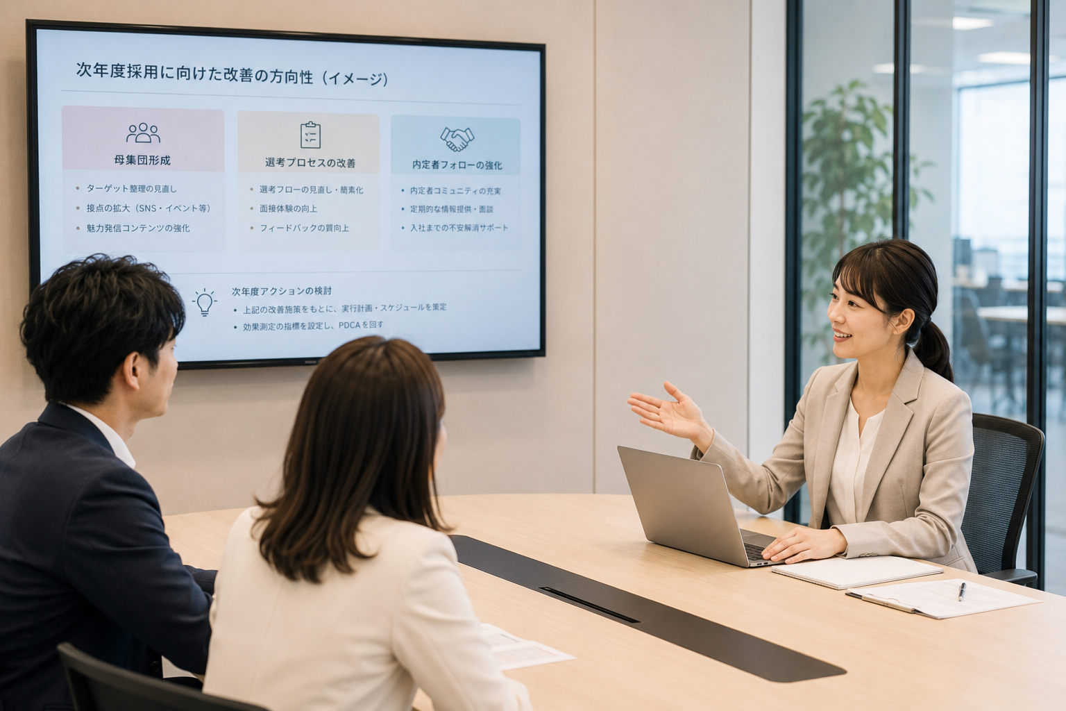 次年度採用改善プラン